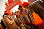 A Sadhu Mahatma spends leisure time in making selection.