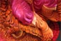 Absolutely colorful statue abstract of Lord Ganesha, prayed before any other Indian God or Goddess.